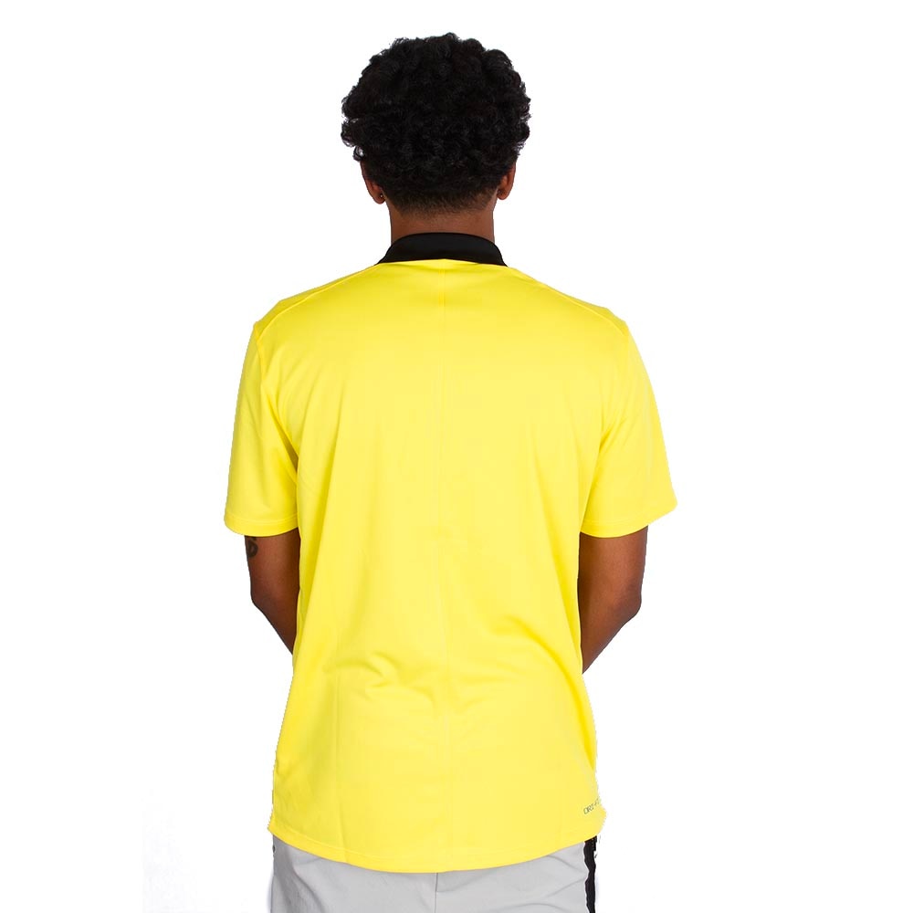 Classic Oregon O, Nike, Yellow, Polo, Performance/Dri-FIT, Men, React, Ribbon, Flight and Fight, Shirt, 812179